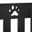 4-teiliger Hundeabsperrzaun Pfoten 7