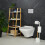 Toilettensitz aus Bambus und Edelstahl 3