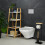 WC-Stuhl aus Bambus und Eisen 3