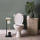 WC-Stuhl aus Bambus und Eisen 2