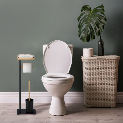 WC-Stuhl aus Bambus und Eisen 1