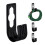 Schwarzer Schlauchhalter 4er Set 1