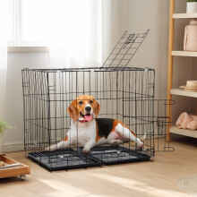 (XL-70*50*60cm) Dog Cage Puppy Cat Pet Crate Carrier Small Medium Metal Cages Training