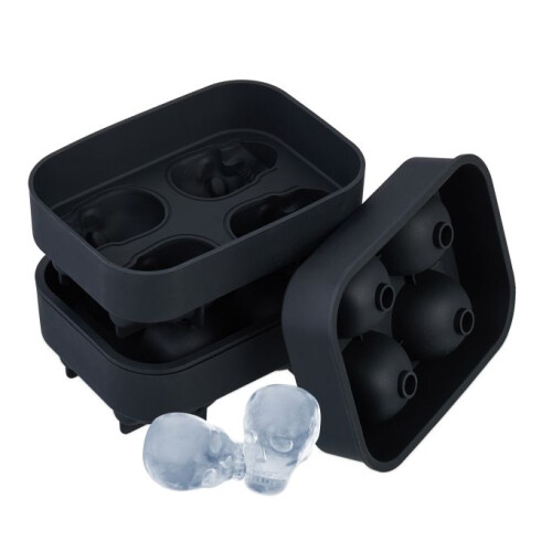 Totenkopf Eiswürfelform 2er Set