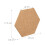 Panneaux perforés hexagonaux en liège, lot de 14 4