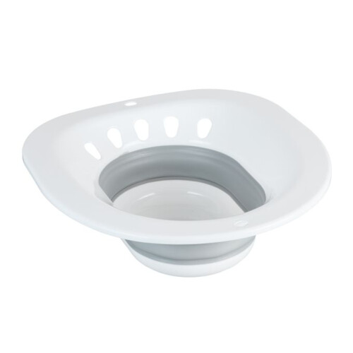 Faltbare Sitzbadewanne für die Toilette