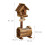 Dekoratives Vogelhaus mit Blumentopf 4