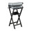 Black suitcase rack with shelf 1