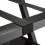 Black suitcase rack with shelf 6