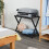 Black bamboo suitcase rack 2