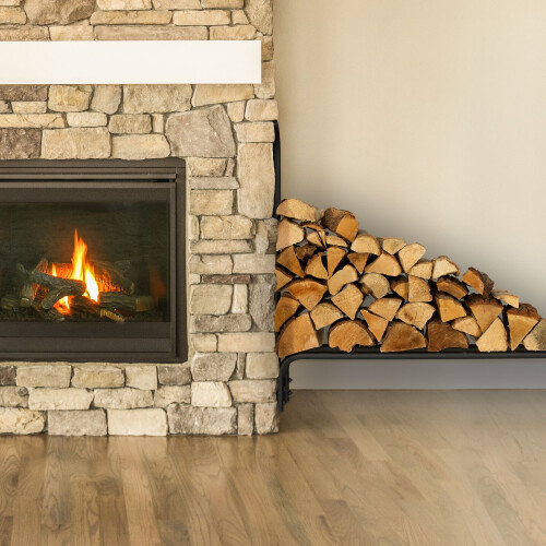 Holzregal aus Metall 110 cm 1