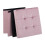Stool in pink velvet 6