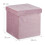 Stool in pink velvet 4