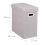 Stool with storage space beige 4
