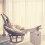 Stool with storage space beige 3