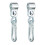 2er-Set Wirbelhaken mit Karabiner 1
