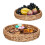 2-teiliges Tablett-Set aus Wasserhyazinthe 1