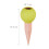 Tennisball im Tonkegel mit 4 Sets 4