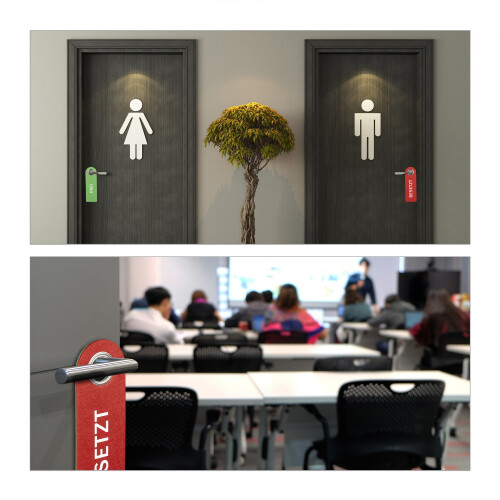 Türschild Besetzt Frei 10er Set 2