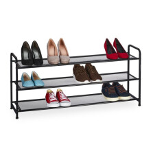 Étagère à chaussures en métal pour 12 paires de chaussures