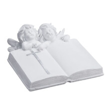 Grabender Engel mit Buch