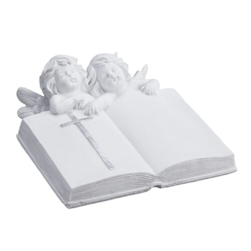 Grabender Engel mit Buch