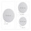 Leinwand rund 6er Set 4