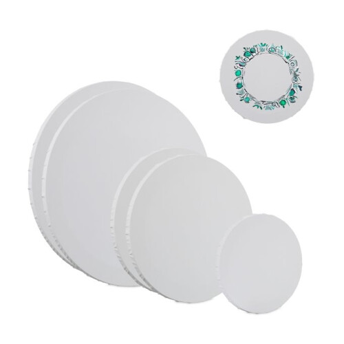 Leinwand rund 6er Set