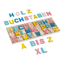 Bunte XL Holzbuchstaben 104 Stück