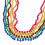 Bunte Perlenkette Neon 30er Set 7