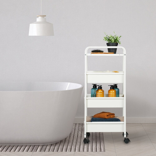 Carrello con 3 livelli e ripiano 2