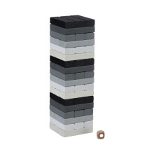 Wobbel tower in colored wood
