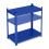 Blaue stabile Metallregale 5 Ebenen 7