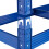 Blaue stabile Metallregale 5 Ebenen 9