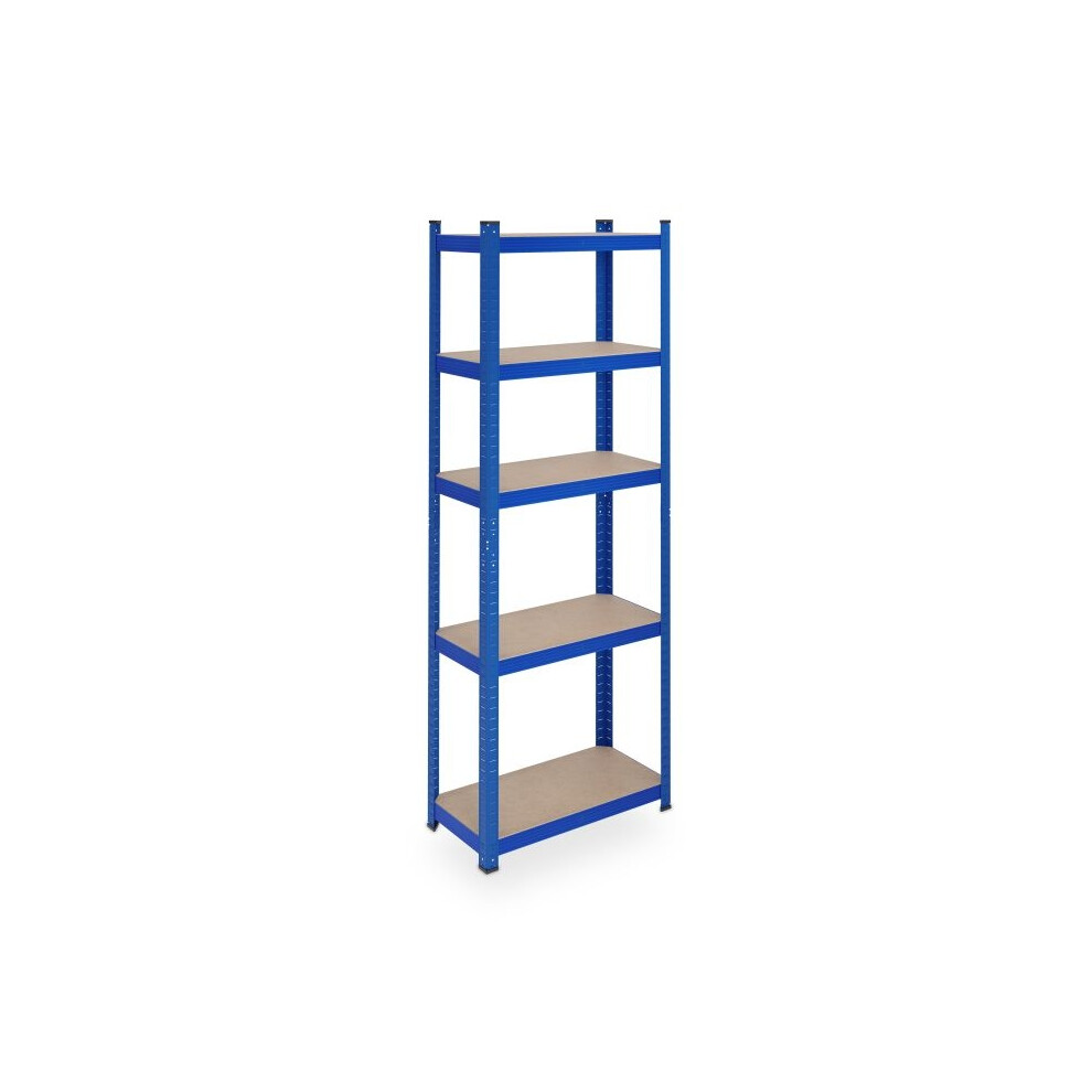 Blue Sturdy Shelves With 5 Levels 730056429561