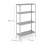 Galvanized metal shelf with 4 shelves 4