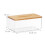 Transparente Taschentuchbox mit Bambusdeckel 4