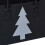 Black firewood bag in felt with motif 7