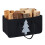 Black firewood bag in felt with motif 1