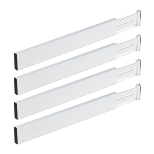 ensemble de 4 séparateurs de tiroirs en blanc