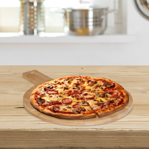 Pizzabrett aus Bambus 1