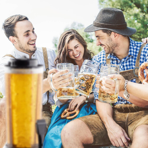 Biersäule mit 20 Bierkrügen 2