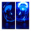 3er-Set blaue LED-Leuchten 8