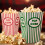Popcorn bags, 50 pcs, 5 colours 2