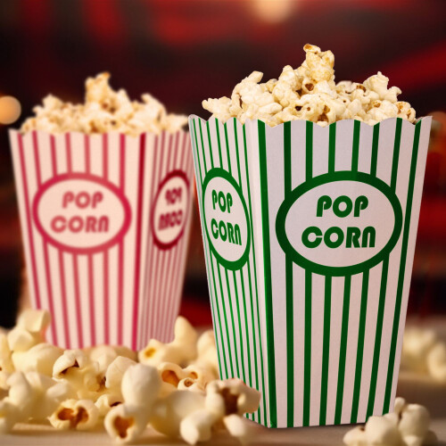 Popcorn bags, 50 pcs, 5 colours 1
