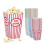 Popcorn bags, 50 pcs, 5 colours 1