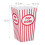 Popcorntüten, 72 Stück, rot/weiß 4