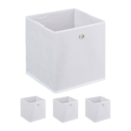 Weiße Aufbewahrungsbox - 4er-Set