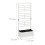Planter box with trellis wall in white 4