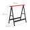 Work trestle set of 2 black/red 4